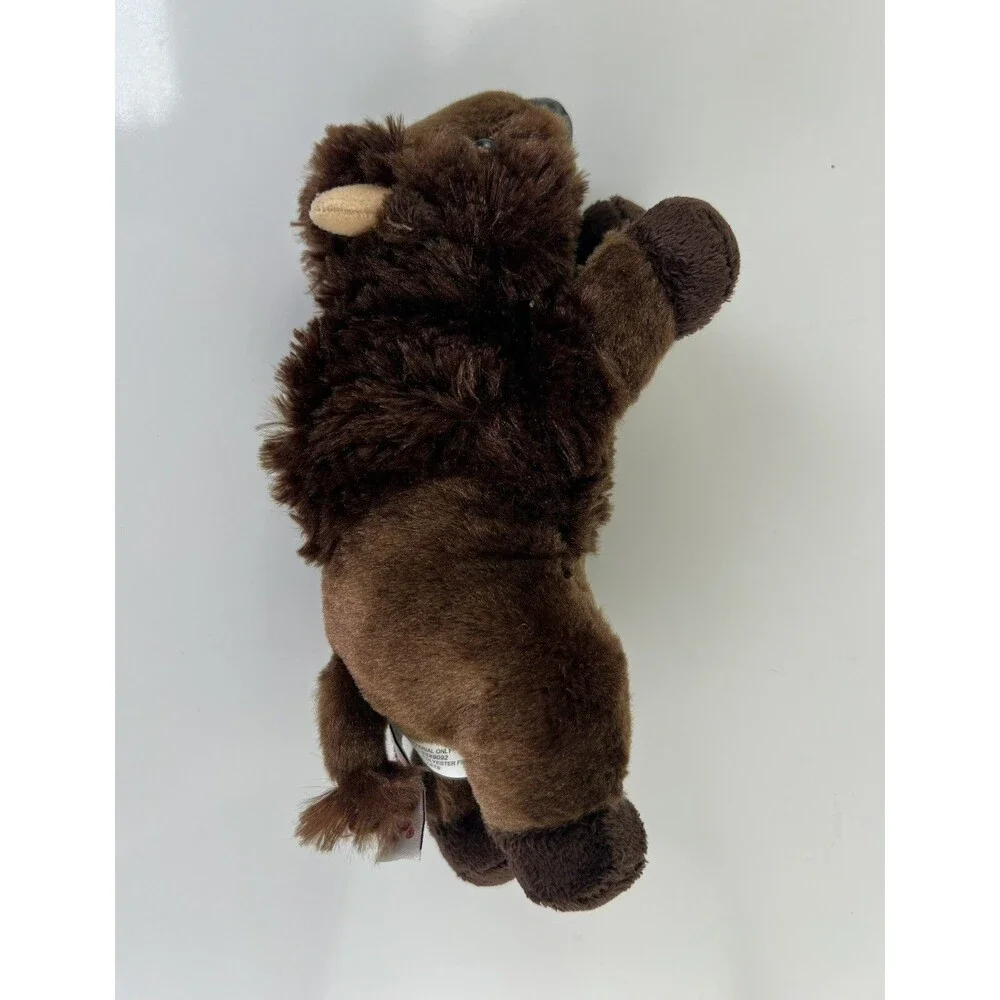 Aurora Stuffed Animal Plush Bison Buffalo Bean Bag Toy Gift 8”